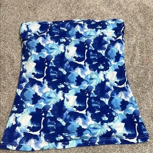 Stylish Blue Abstract Women's Tank Top